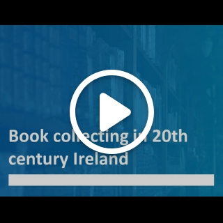 Dr Nora Moroney, from Trinity's School of English, talks about her work. This video is called 'Book collecting in 20th Century Ireland'.