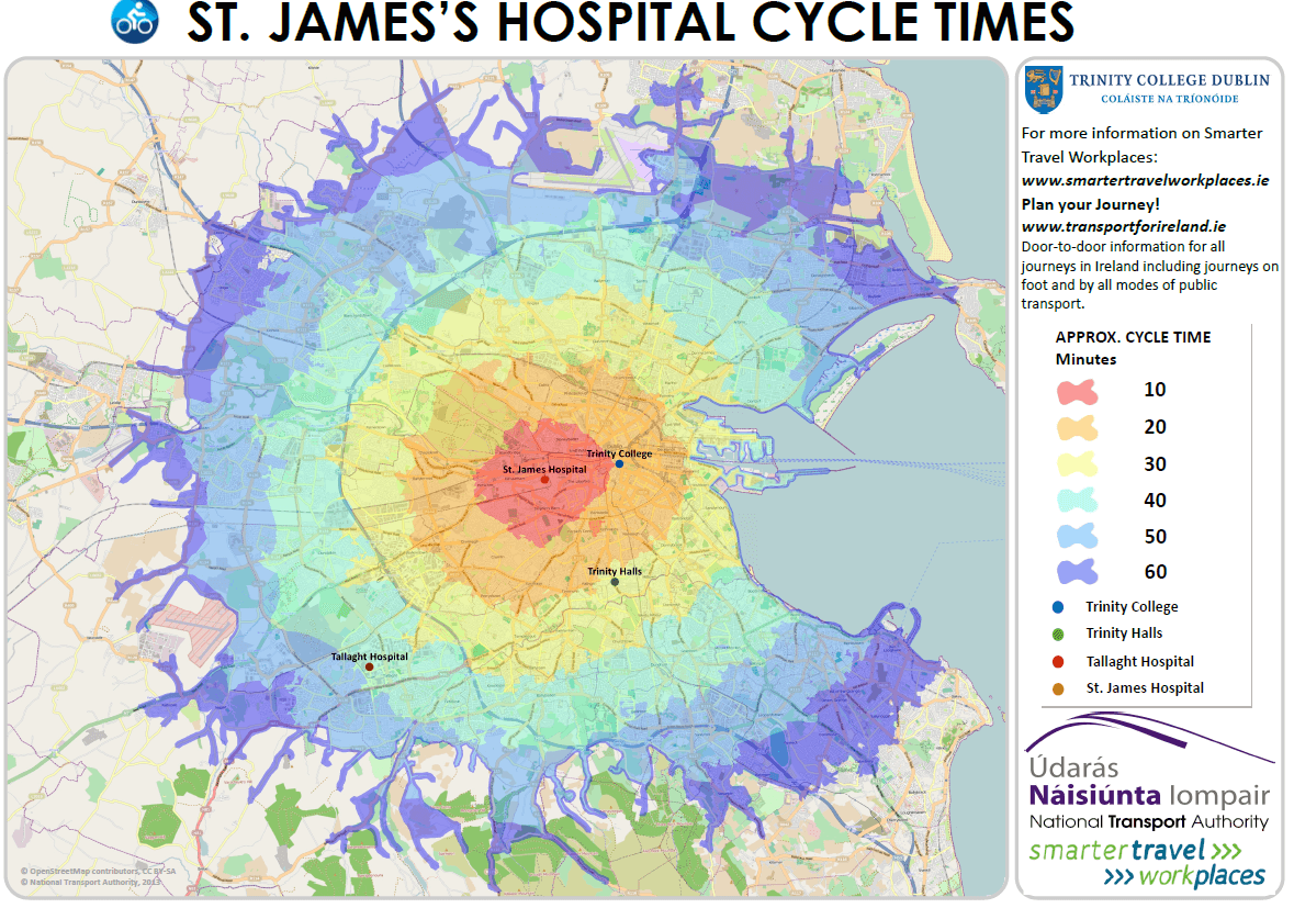 St James's Hospital Cycle Route